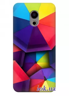 Чехол для Meizu Pro 6 - Разноцветные зонты
