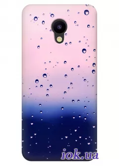 Чехол для Meizu M5c - Капли дождя