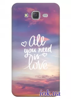 Чехол для Galaxy J7 - All you need is love
