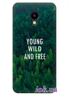 Чехол для Meizu M5c - Young wild and free