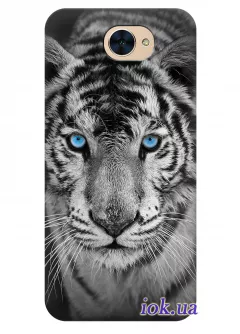Чехол для Huawei Y7 - Голубоглазый тигр
