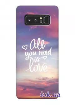 Чехол для Galaxy Note 8 - All you need is love
