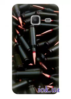 Чехол для Galaxy J1 2016 - Black bullets
