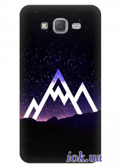 Чехол для Galaxy J5 - Космические горы