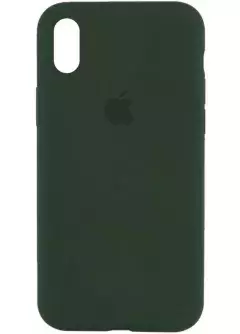 Чехол Silicone Case Full Protective (AA) для Apple iPhone XS Max (6.5"), Зеленый / Cyprus Green