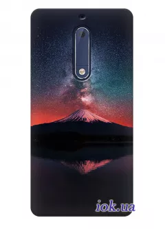 Чехол для Nokia 5 - Ночные горы