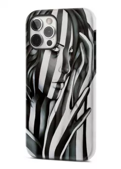 iPhone 12 Pro гибридный противоударный чехол с картинкой - Боди арт