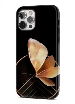 iPhone 12 Pro гибридный противоударный чехол с картинкой - Бабочка