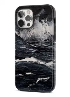 iPhone 12 Pro гибридный противоударный чехол с картинкой - Шторм