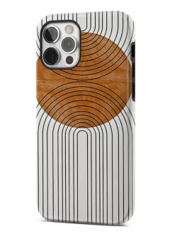 iPhone 12 Pro Max гибридный противоударный чехол с картинкой - Дизайн с кругом
