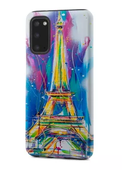 Samsung Galaxy Note 20 гибридный противоударный чехол с картинкой - Отдых в Париже