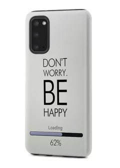 Samsung Galaxy S20 гибридный противоударный чехол с картинкой - Будь счастлив