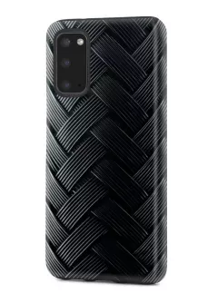 Samsung Galaxy S20 гибридный противоударный чехол с картинкой - Плетеный узор