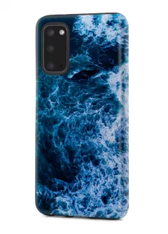 Samsung Galaxy S20 гибридный противоударный чехол с картинкой - Океан