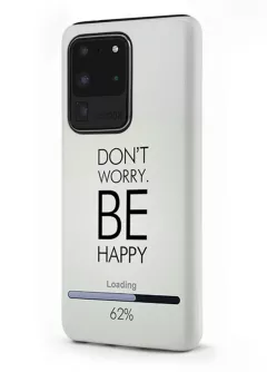 Samsung Galaxy S20 Ultra гибридный противоударный чехол LoooK с картинкой - Будь счастлив