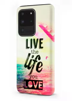 Samsung Galaxy S20 Ultra гибридный противоударный чехол LoooK с картинкой - Life You Love