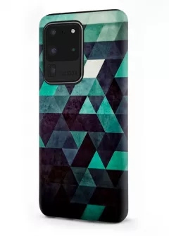 Samsung Galaxy S20 Ultra гибридный противоударный чехол LoooK с картинкой - Треугольники