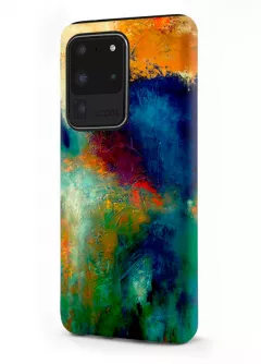 Samsung Galaxy S20 Ultra гибридный противоударный чехол LoooK с картинкой - Пятна красок
