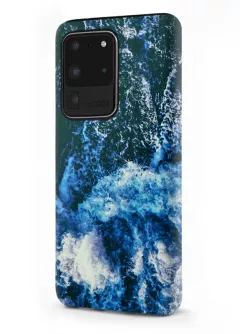 Samsung Galaxy S20 Ultra гибридный противоударный чехол LoooK с картинкой - Шторм в океане