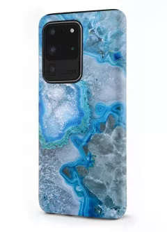 Samsung Galaxy S20 Ultra гибридный противоударный чехол LoooK с картинкой - Голубой камень