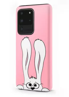 Samsung Galaxy S20 Ultra гибридный противоударный чехол LoooK с картинкой - Кролик