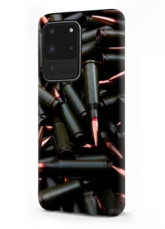 Samsung Galaxy S20 Ultra гибридный противоударный чехол LoooK с картинкой - Патроны