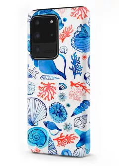 Samsung Galaxy S20 Ultra гибридный противоударный чехол LoooK с картинкой - На дне моря