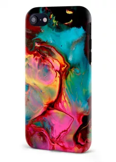 Apple iPhone 7 гибридный противоударный чехол LoooK с картинкой - Радужный камень