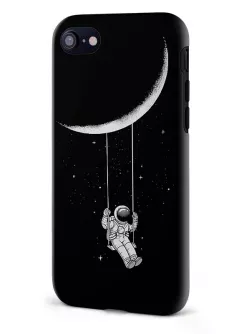Apple iPhone 7 гибридный противоударный чехол LoooK с картинкой - Качеля на луне