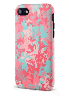 Apple iPhone 7 гибридный противоударный чехол LoooK с картинкой - Розовые бабочки