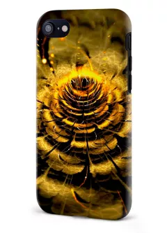 Apple iPhone 7 гибридный противоударный чехол LoooK с картинкой - Золотой цветок