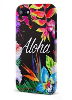 Apple iPhone 7 гибридный противоударный чехол LoooK с картинкой - Aloha Flowers