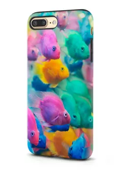 Apple iPhone 7 Plus гибридный противоударный чехол LoooK с картинкой - Морские рыбки
