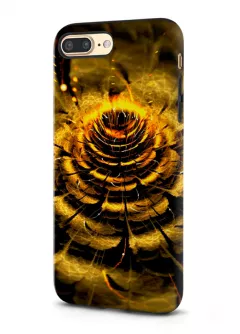 Apple iPhone 7 Plus гибридный противоударный чехол LoooK с картинкой - Золотой цветок