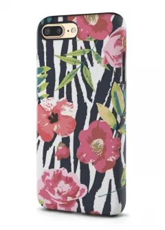 Apple iPhone 7 Plus гибридный противоударный чехол LoooK с картинкой - Пастельные цветы