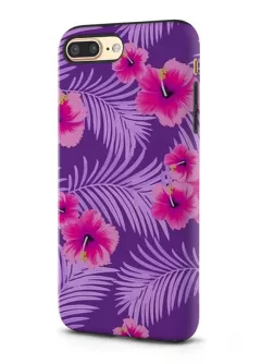 Apple iPhone 7 Plus гибридный противоударный чехол LoooK с картинкой - Тропические цветочки