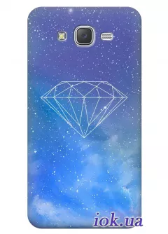 Чехол для Galaxy J7 - Драгоценный камень