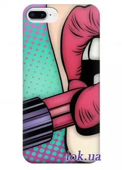  Чехол для iPhone 8 Plus - Red lipstick