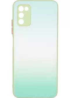 Glass Rainbow Case Samsung A032 (A03 Core) Mint Mohito