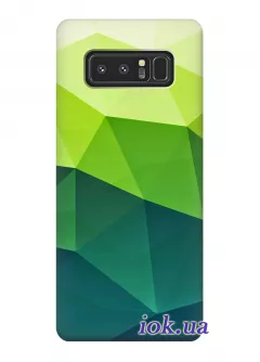 Чехол для Galaxy Note 8 - Green abstraction
