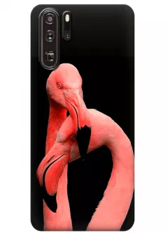Чехол для Huawei P30 Pro - Пара фламинго