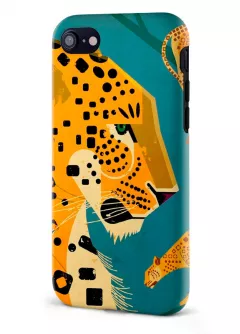 Apple iPhone 8 гибридный противоударный чехол LoooK с картинкой - Леопард