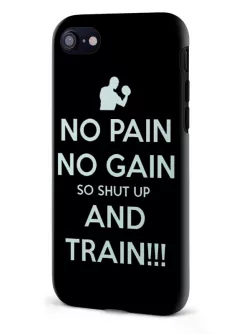 Apple iPhone 8 гибридный противоударный чехол LoooK с картинкой - No Pain no Gain