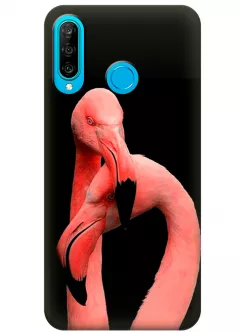 Чехол для Huawei P30 Lite - Пара фламинго