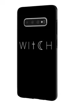 Samsung Galaxy S10 гибридный противоударный чехол LoooK с картинкой - Ведьма