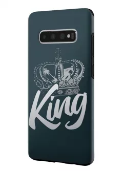 Samsung Galaxy S10 гибридный противоударный чехол LoooK с картинкой - King