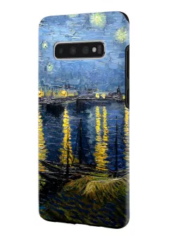 Samsung Galaxy S10 гибридный противоударный чехол LoooK с картинкой - Ван Гог. Фрагмент