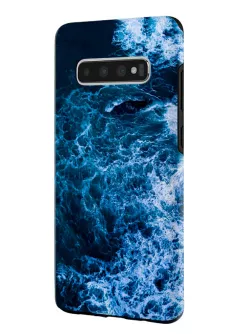 Samsung Galaxy S10 гибридный противоударный чехол LoooK с картинкой - Океан