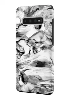 Samsung Galaxy S10 гибридный противоударный чехол LoooK с картинкой - Серый опал
