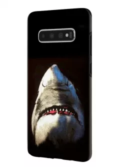 Samsung Galaxy S10 гибридный противоударный чехол LoooK с картинкой - Акула